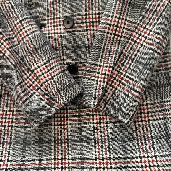 Sandro Classic Gray Wool Double-Breasted Blazer - Picture 5 of 11